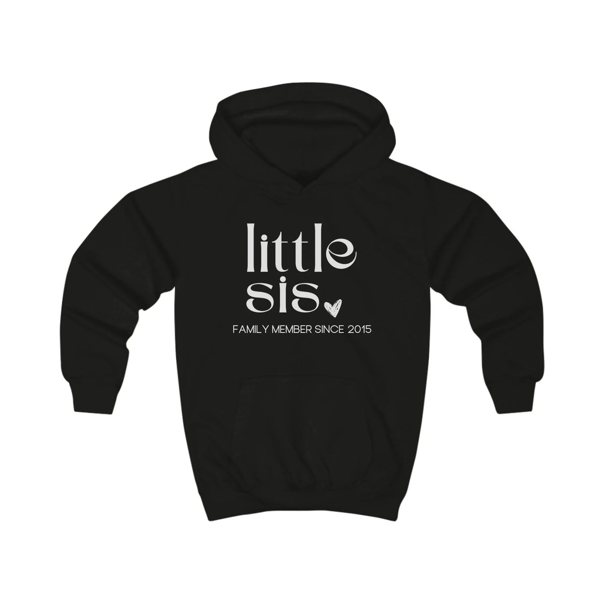 mamagibt Hoodie Kinder lil sis Hoodie Kinder lil sis Jet Black