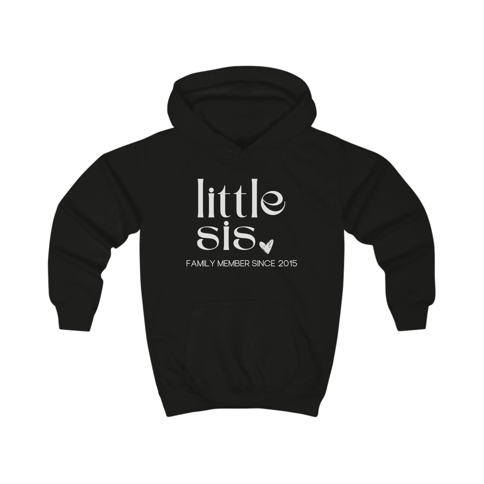 mamagibt Hoodie Kinder lil sis Hoodie Kinder lil sis Jet Black