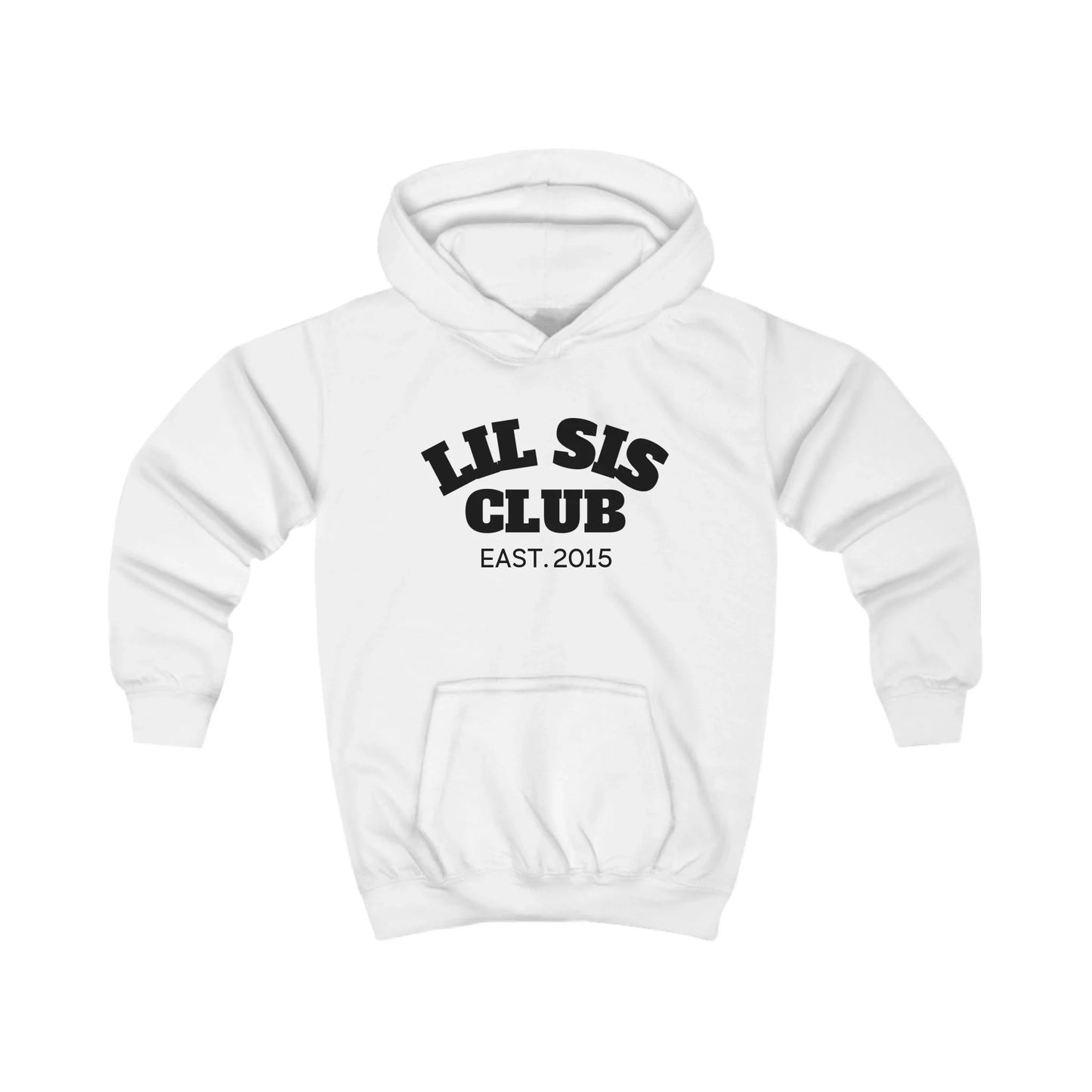 mamagibt Hoodie Kinder lil sis club Hoodie Kinder lil sis club Arctic White