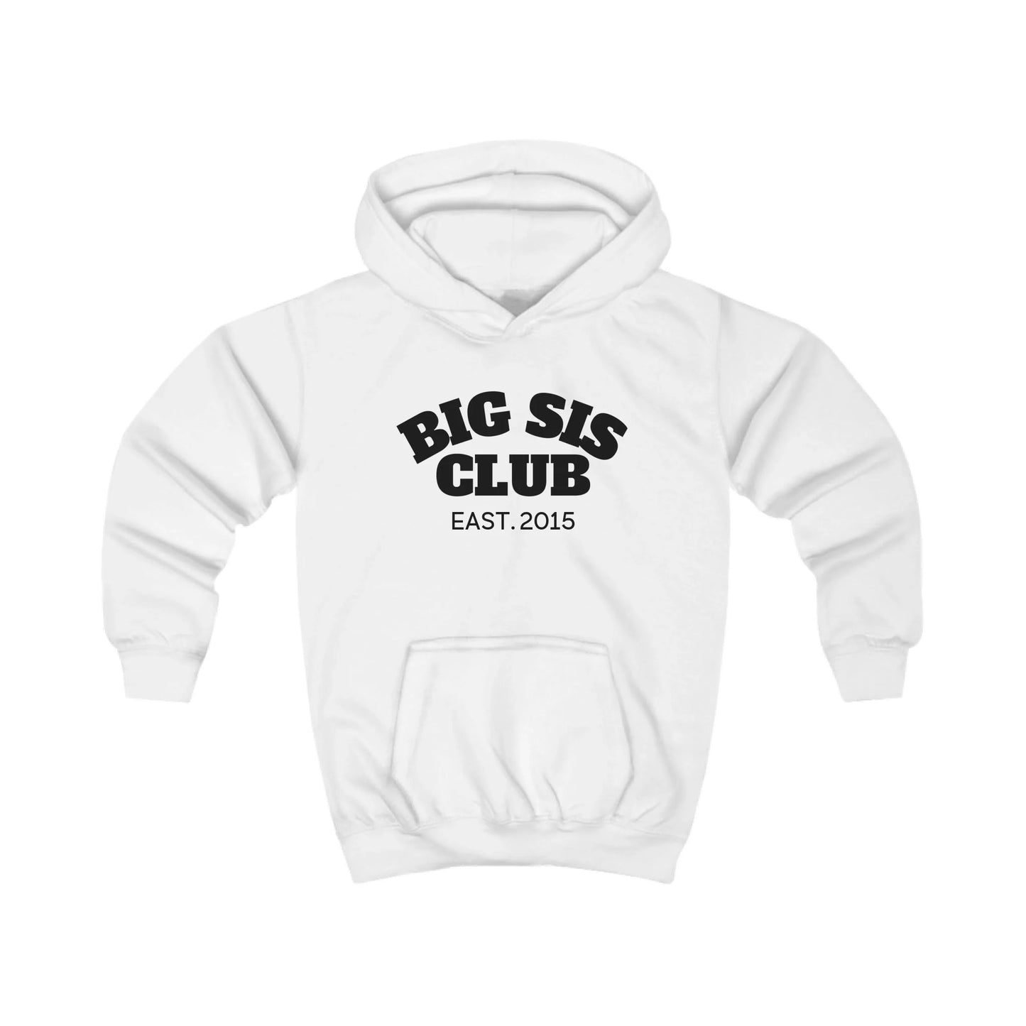 mamagibt Hoodie Kinder big sis club Hoodie Kinder big sis club Arctic White