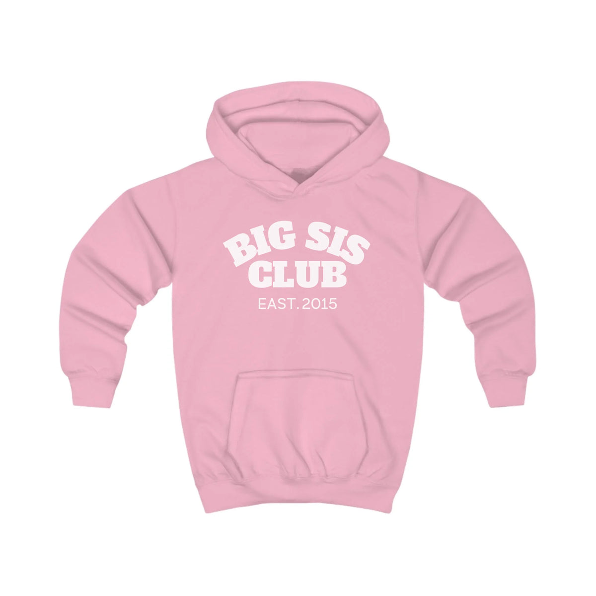mamagibt Hoodie Kinder big sis club Hoodie Kinder big sis club Baby Pink
