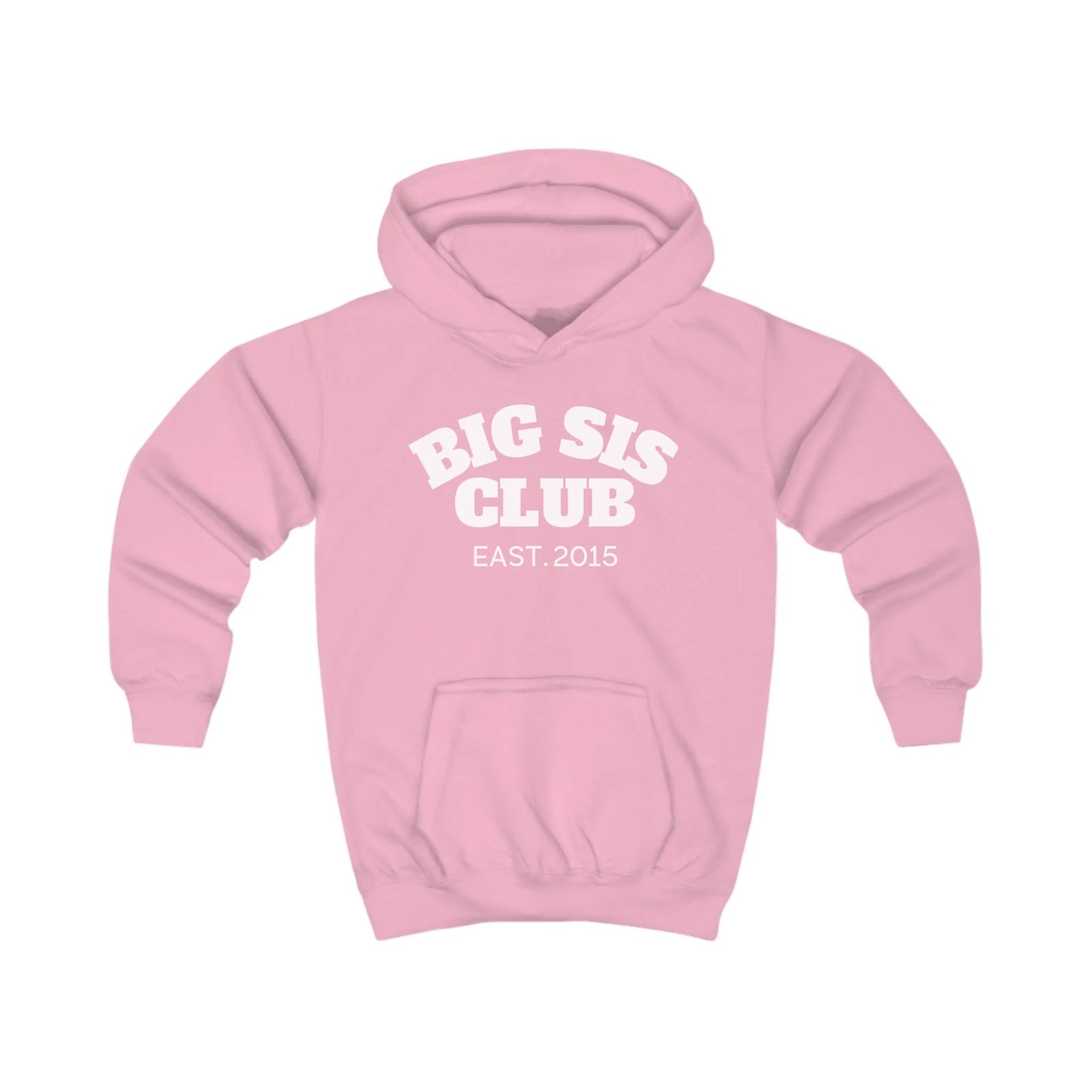 mamagibt Hoodie Kinder big sis club Hoodie Kinder big sis club Baby Pink