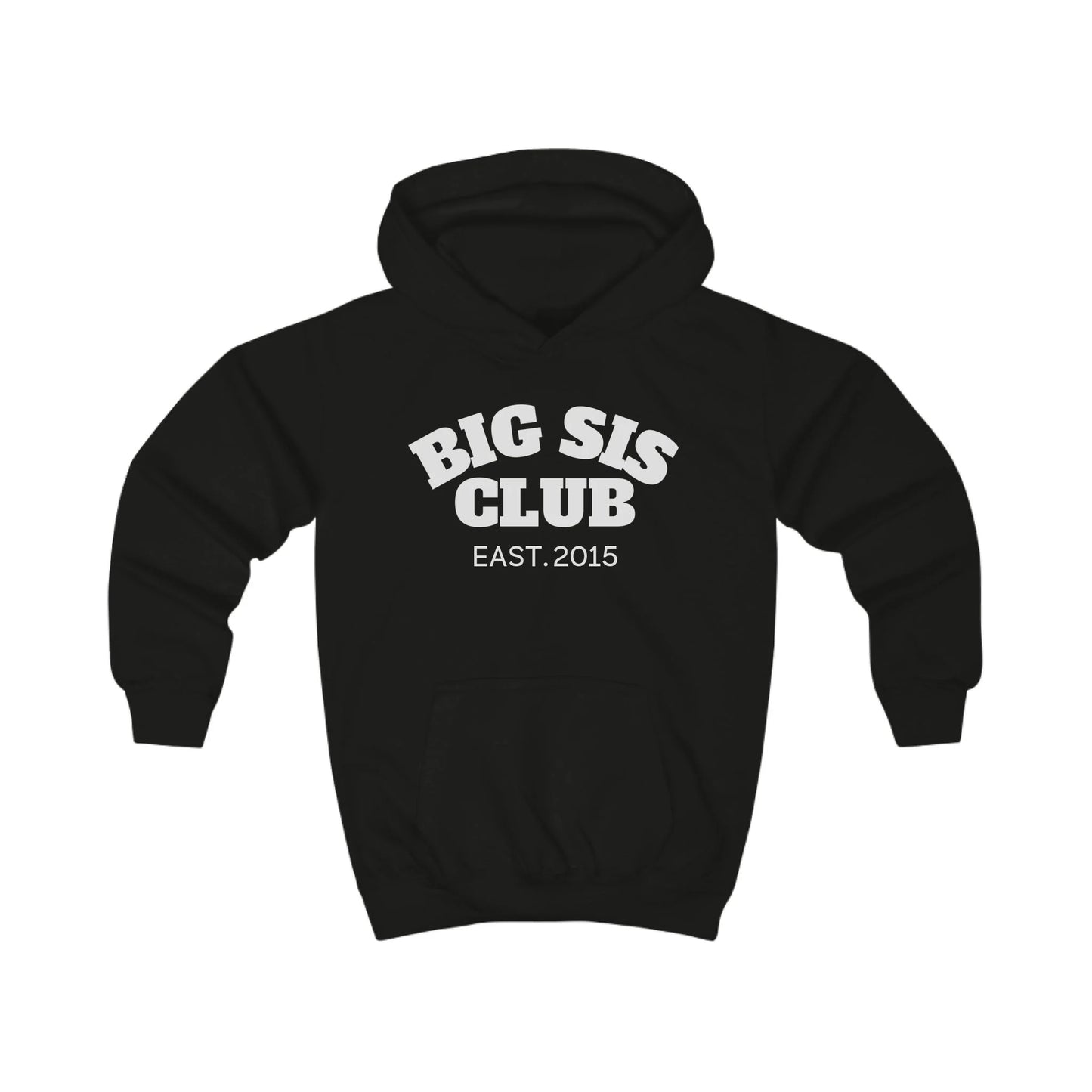 mamagibt Hoodie Kinder big sis club Hoodie Kinder big sis club Jet Black
