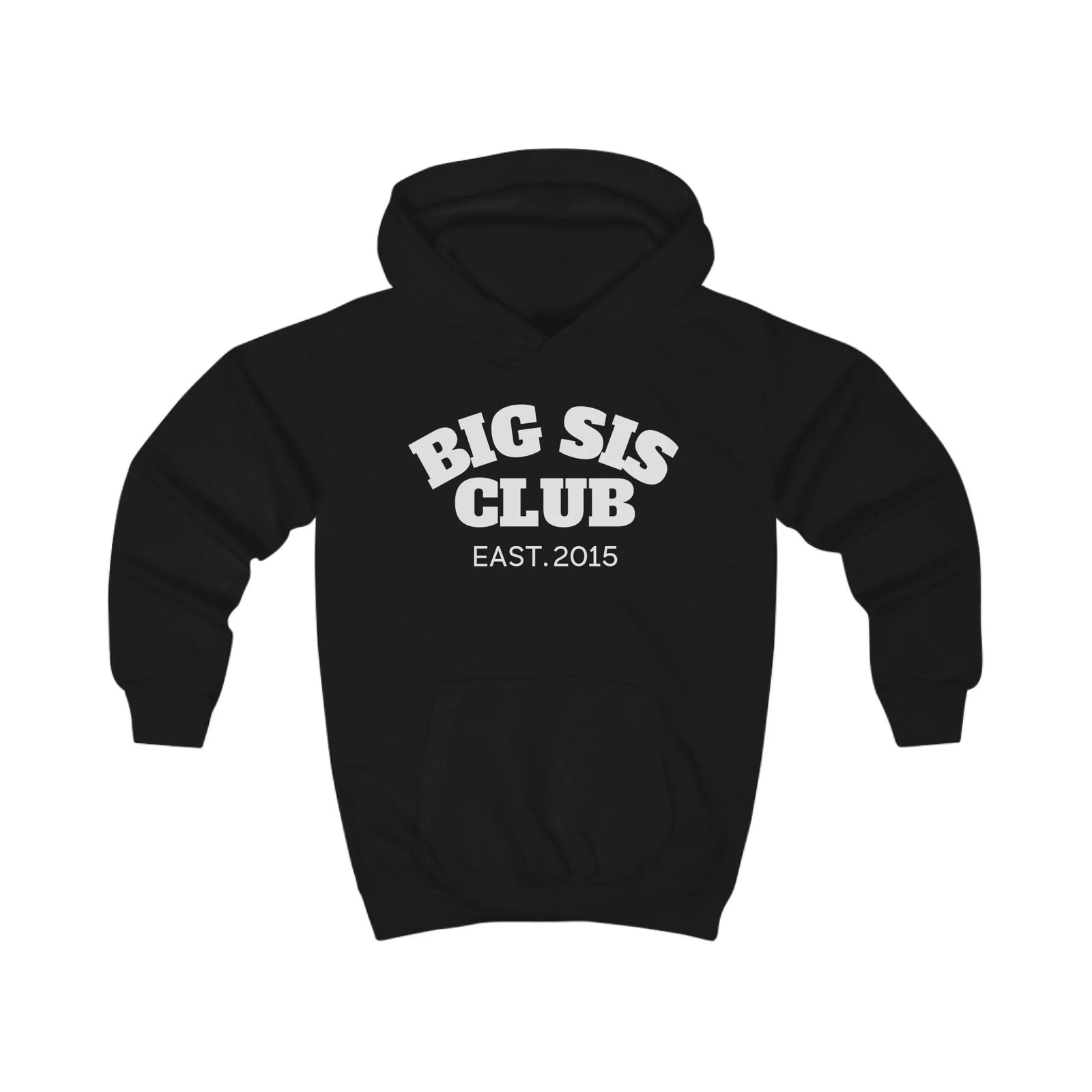 mamagibt Hoodie Kinder big sis club Hoodie Kinder big sis club Jet Black