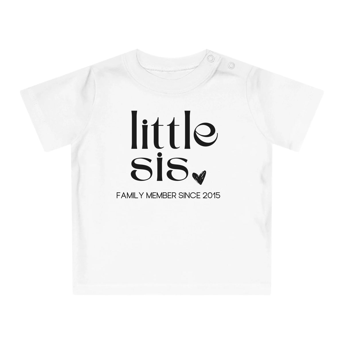 mamagibt T-Shirt Baby lil sis Herz T-Shirt Baby lil sis Herz White