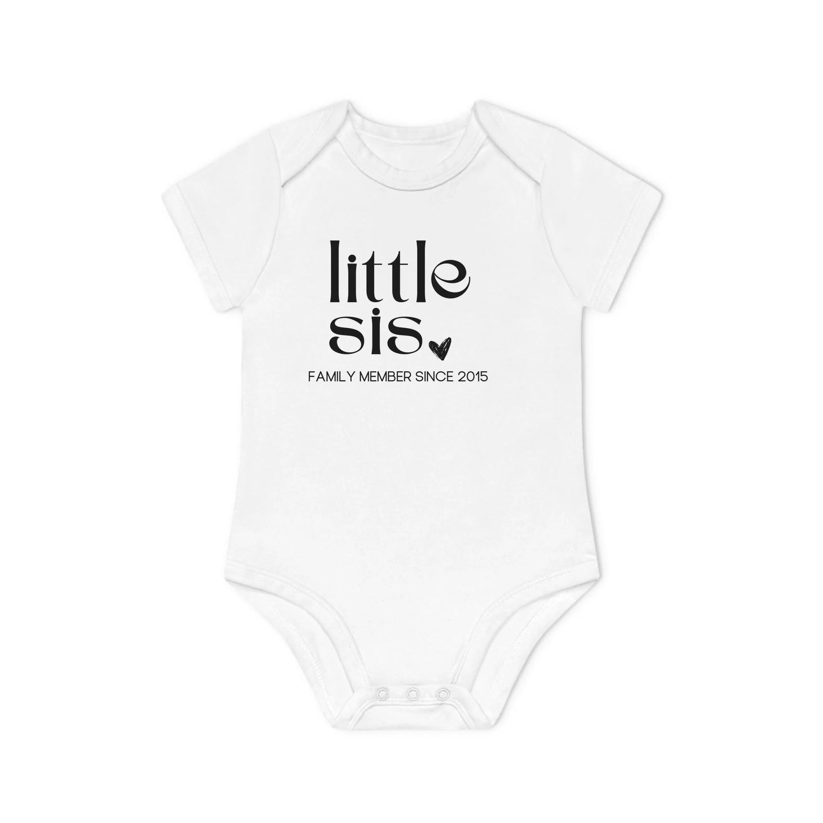 mamagibt Kurzarm Body lil sis herz black