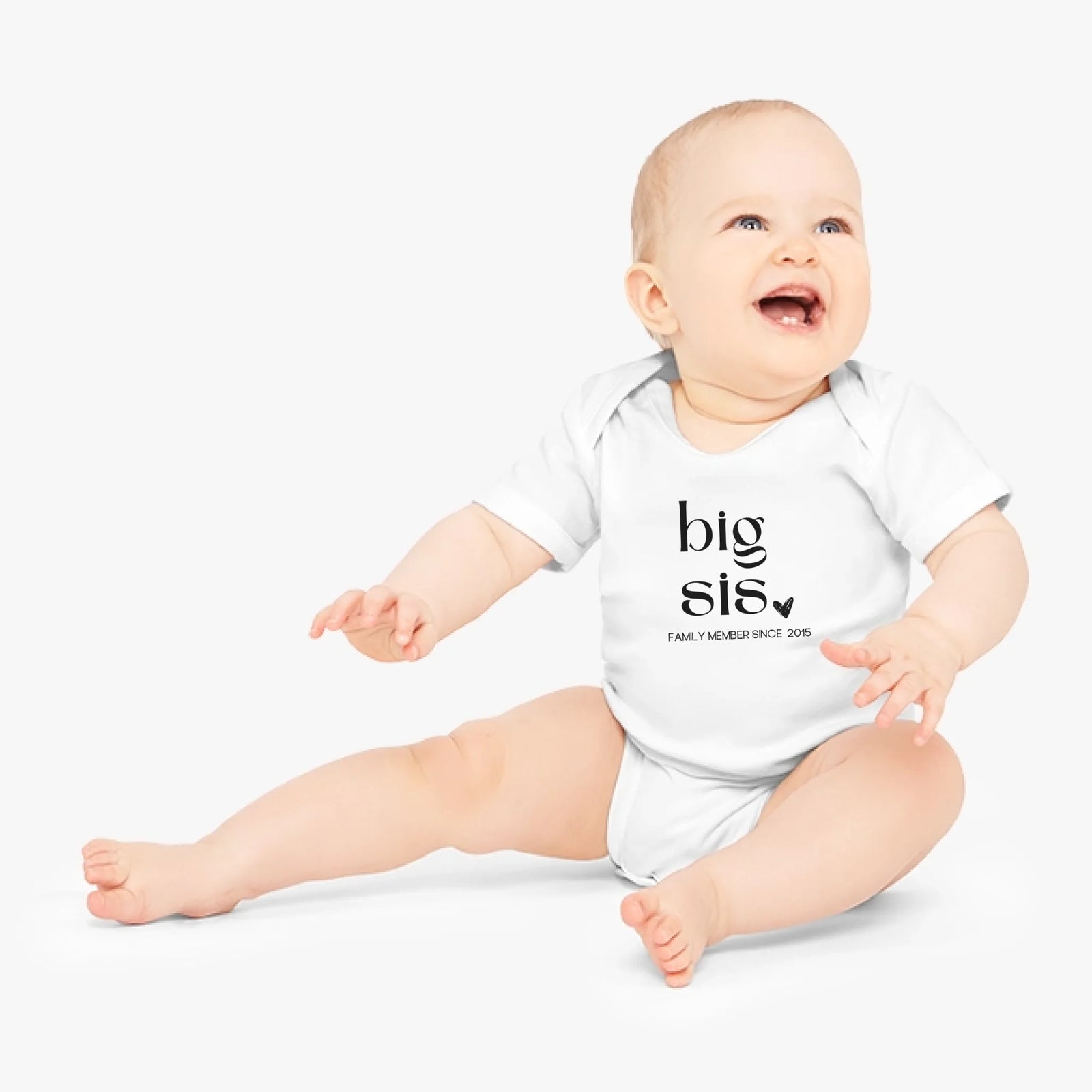 mamagibt Kurzarm Body big sis Herz Kurzarm Body big sis Herz White