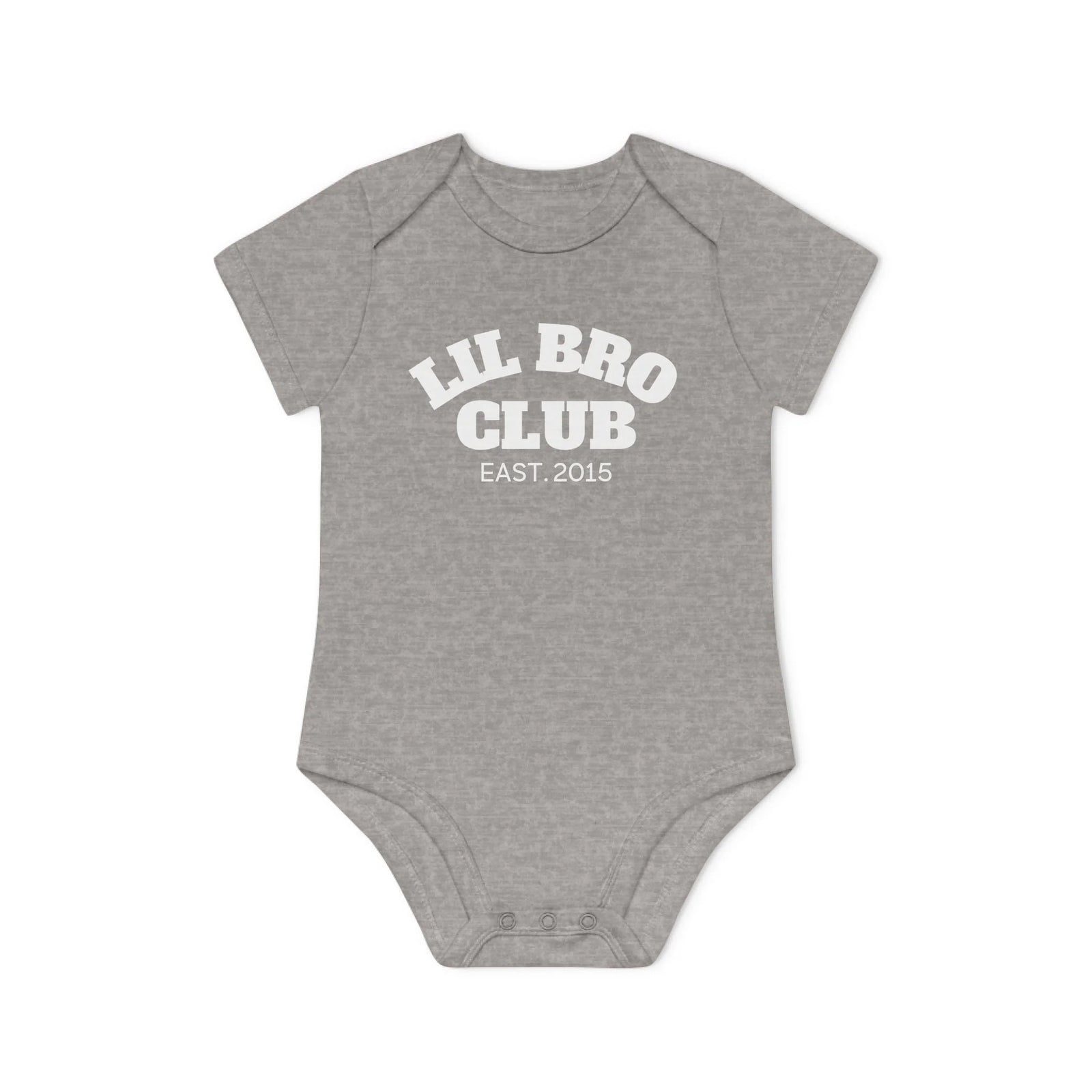mamgibt Kurzarm Body lil bro club Kurzarm Body lil bro club Heather Grey Melange