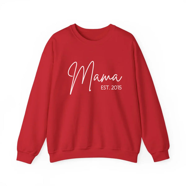 Personalisierbares Sweatshirt Mama mit Datum