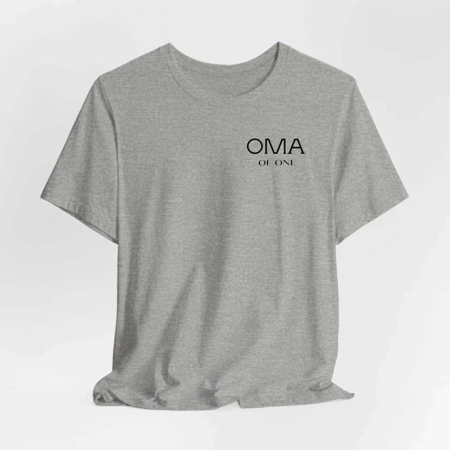 Printify Personalisiertes T-Shirt "Oma of X" T-Shirt Oma Design 4 Athletic Heather