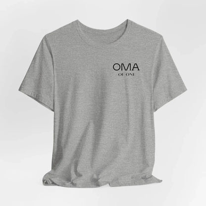 Printify Personalisiertes T-Shirt "Oma of X" T-Shirt Oma Design 4 Athletic Heather