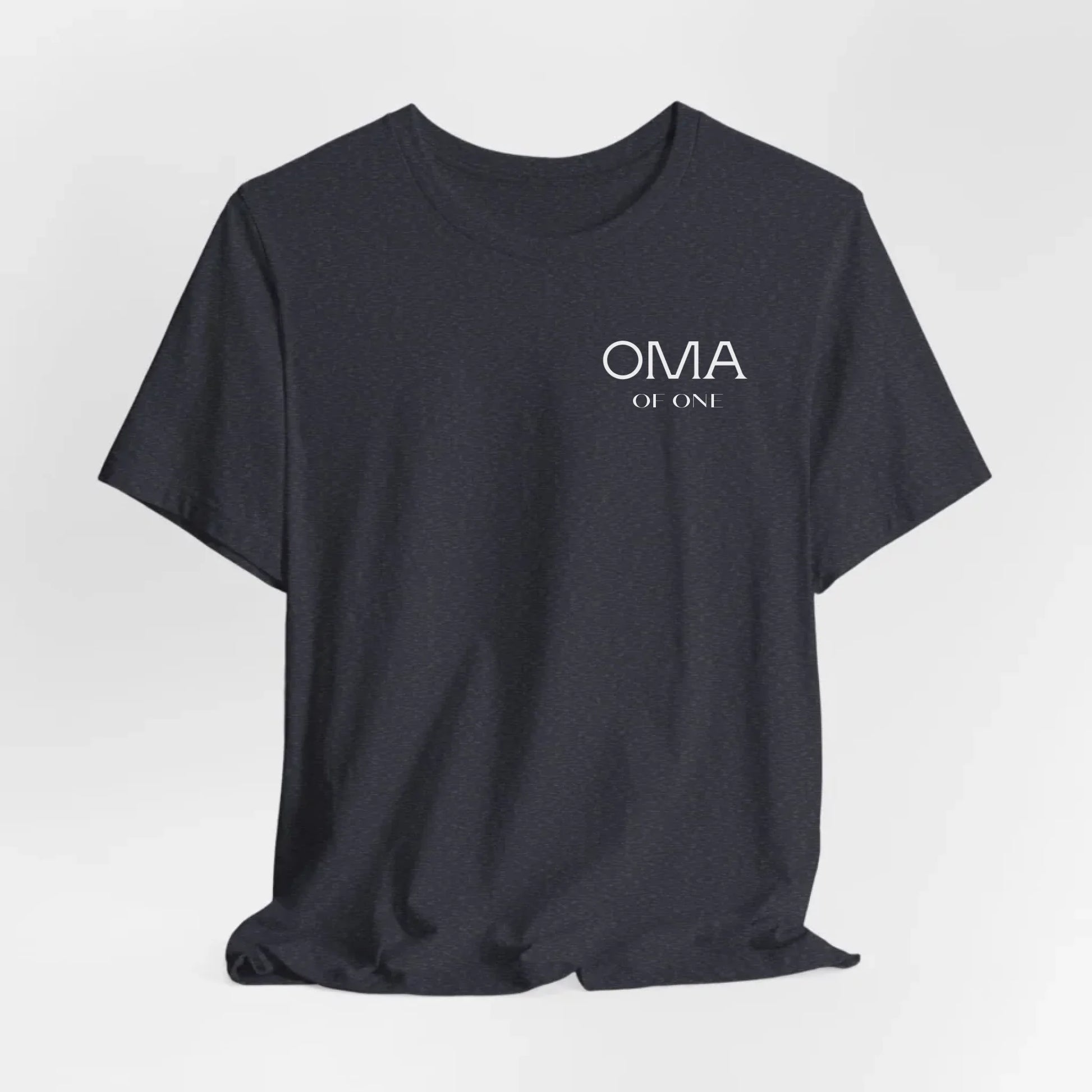Printify Personalisiertes T-Shirt "Oma of X" T-Shirt Oma Design 4 Heather Navy