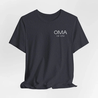 Printify Personalisiertes T-Shirt "Oma of X" T-Shirt Oma Design 4 Heather Navy