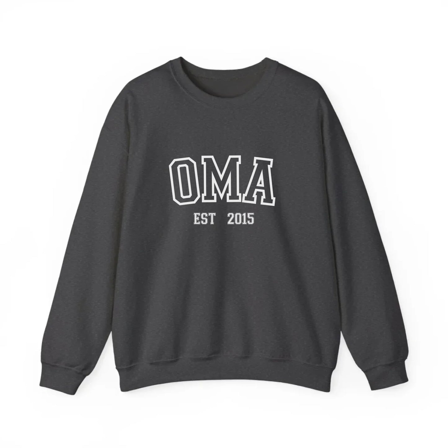Printify Sportliches Oma Sweatshirt personalisiert Sweatshirt Oma Design 6 Dark Heather