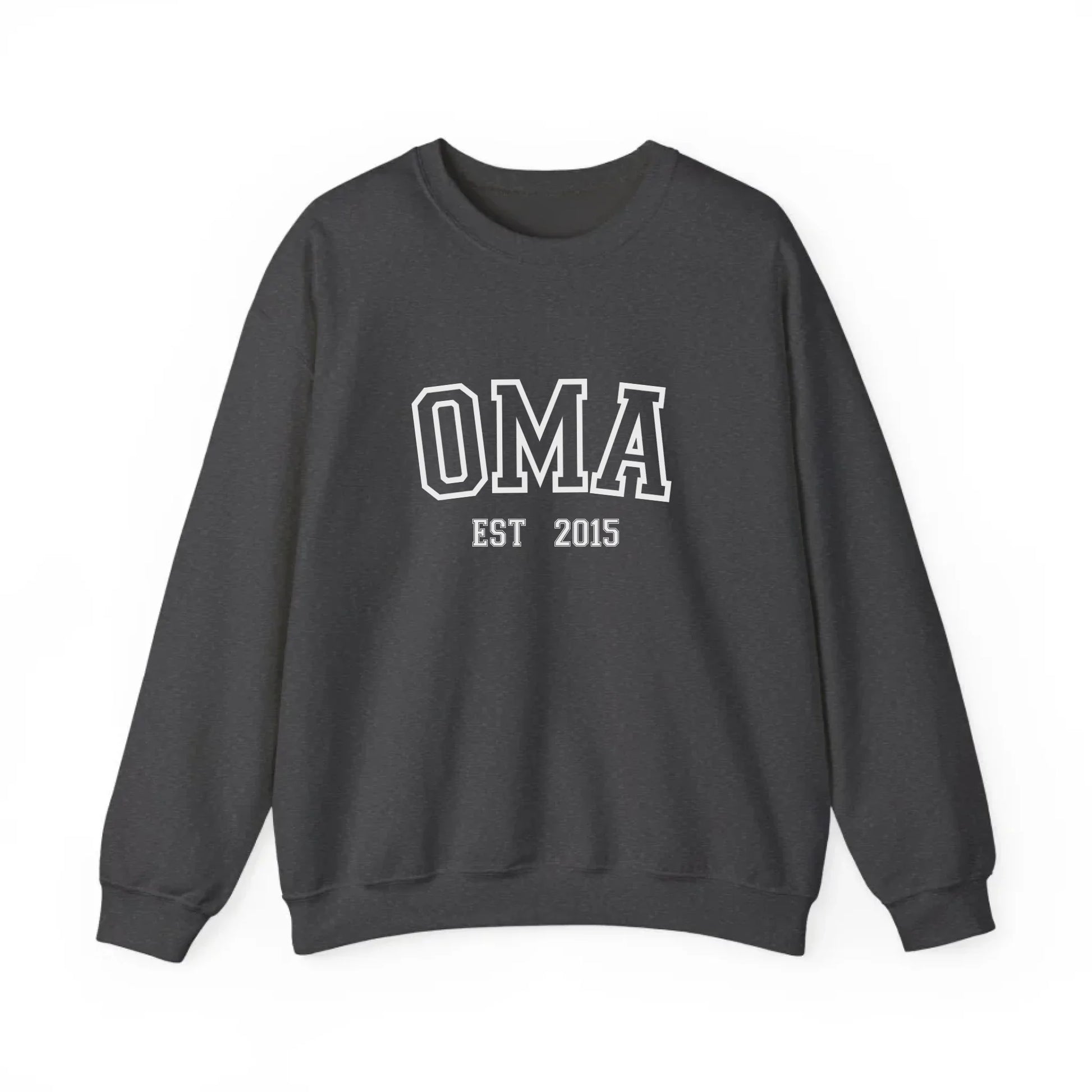 Printify Sportliches Oma Sweatshirt personalisiert Sweatshirt Oma Design 6 Dark Heather