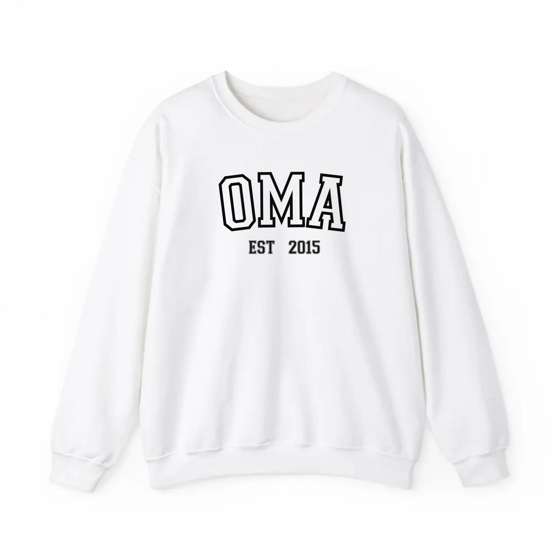 Printify Sportliches Oma Sweatshirt personalisiert Sweatshirt Oma Design 6 White