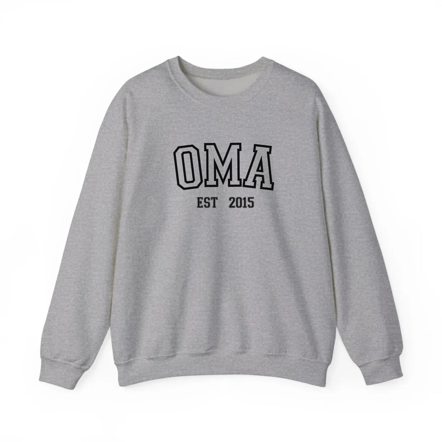 Printify Sportliches Oma Sweatshirt personalisiert Sweatshirt Oma Design 6 Sport Grey