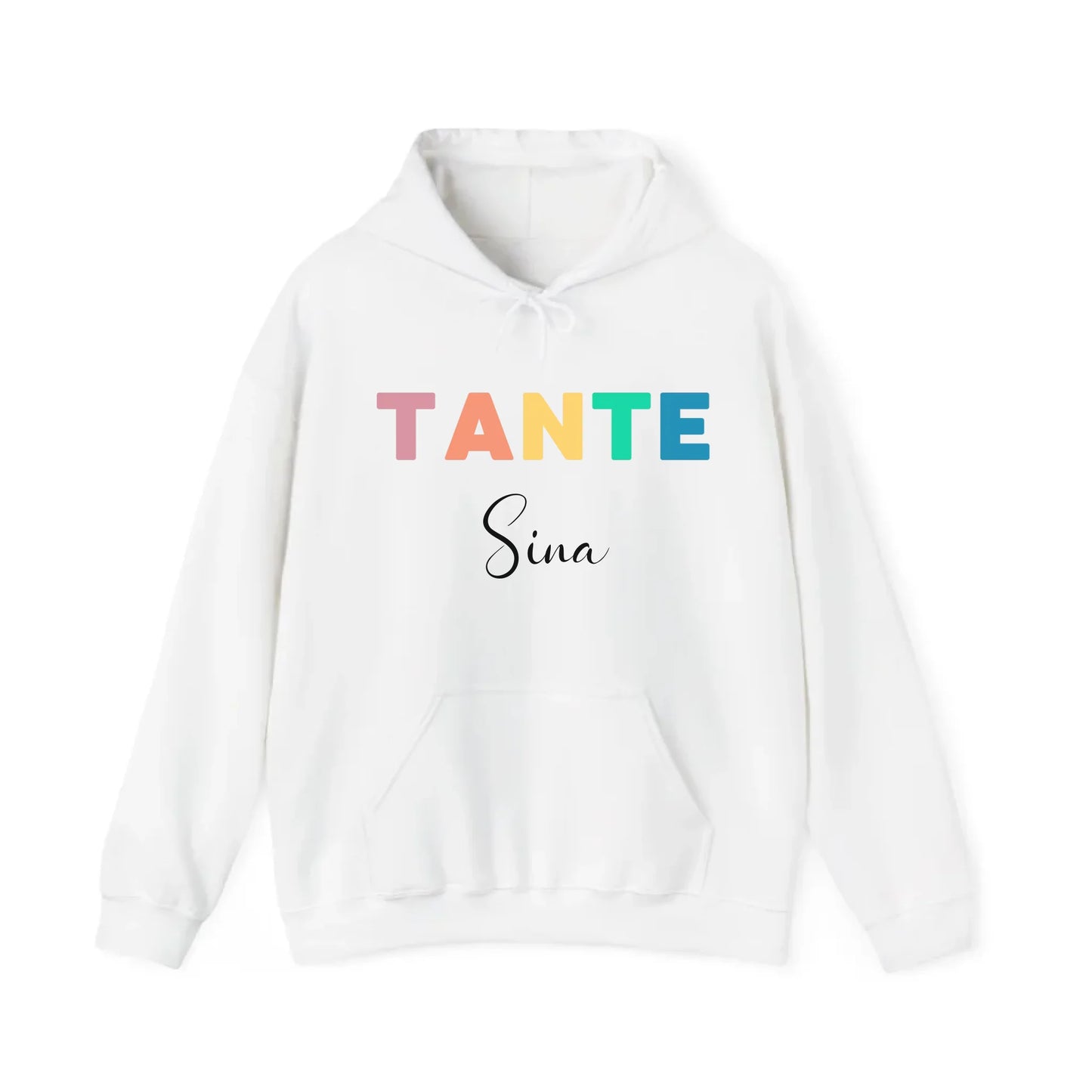 Printify Bunter Tante Hoodie mit Namen