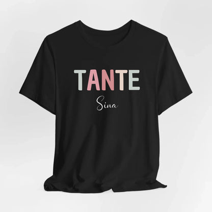 Printify Personalisierbares Tante T-Shirt mit Namen