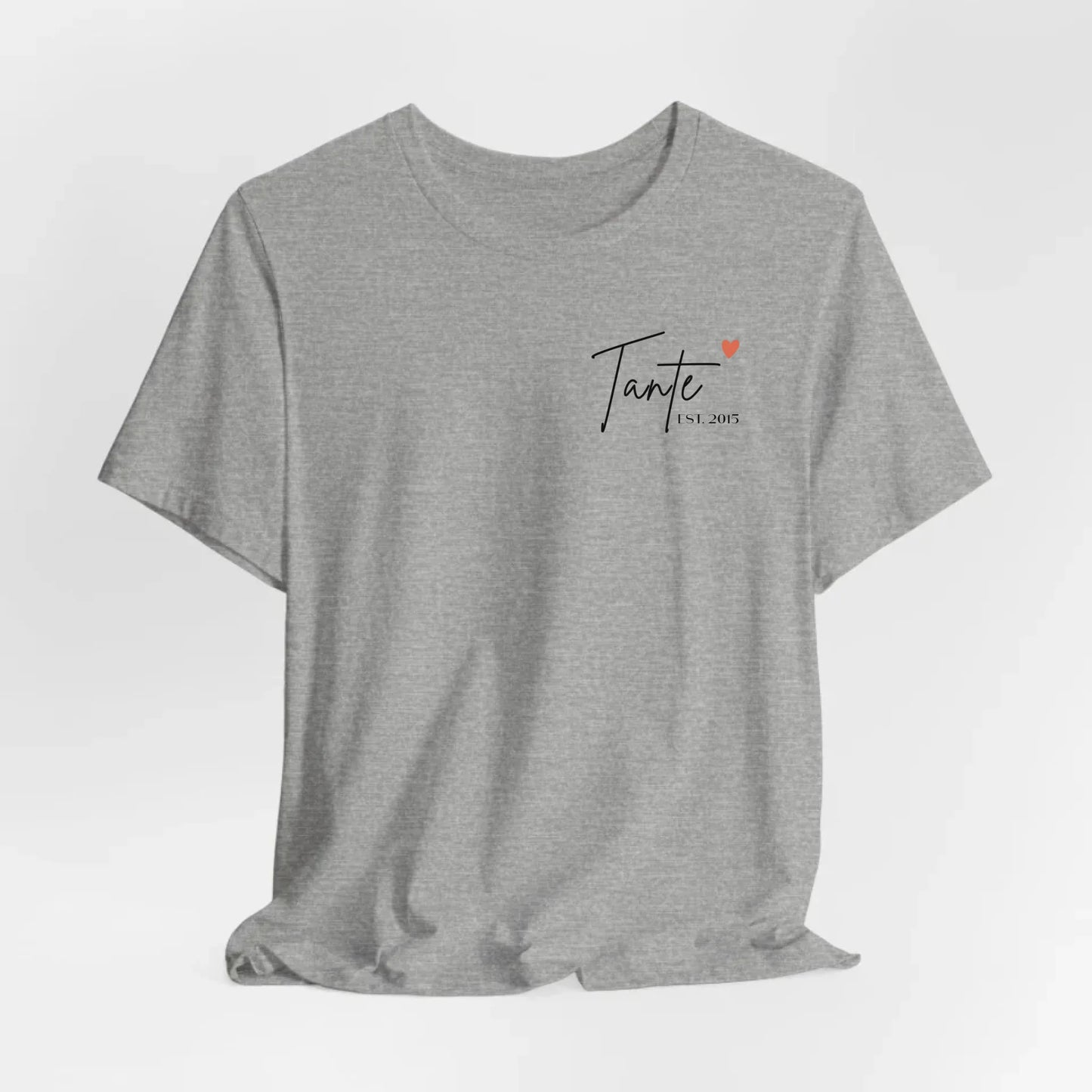 Printify T-Shirt Tante mit Datum personalisiert