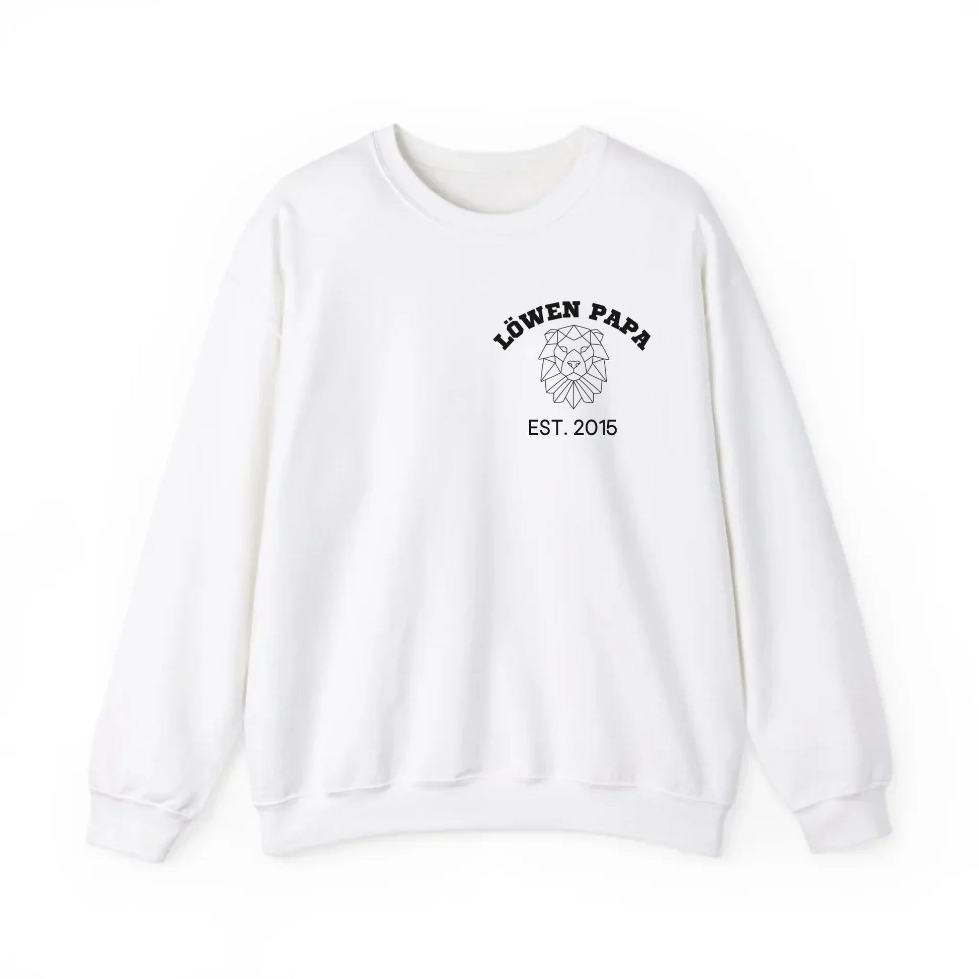 Printify Löwen Papa Sweatshirt personalisierbar