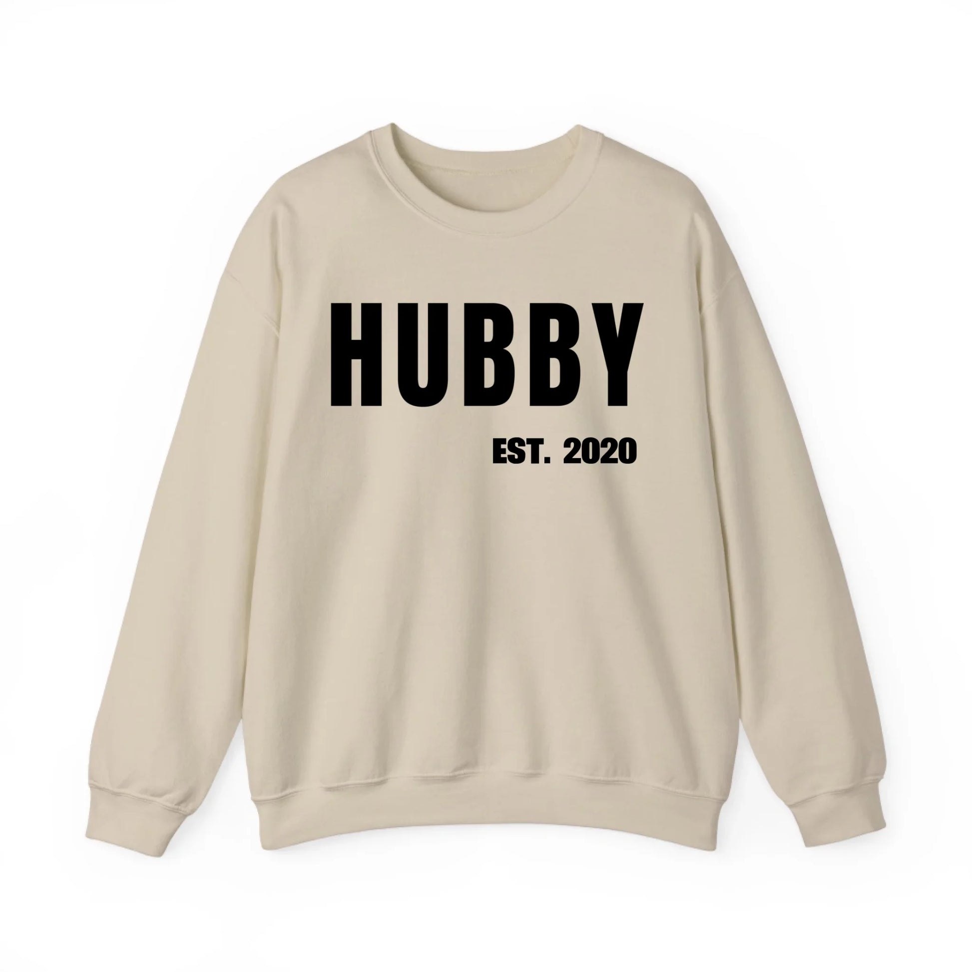 Printify Sweatshirt Couple Hubby mit Datum