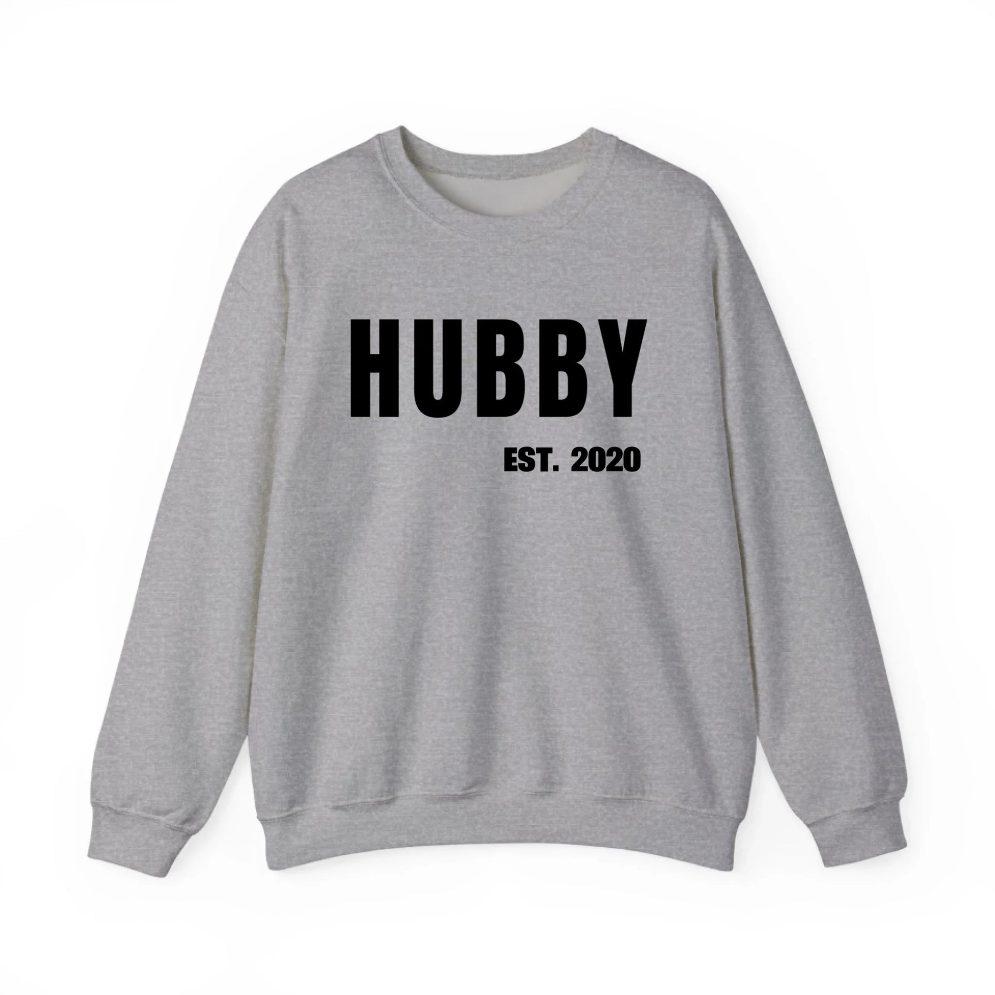 Printify Sweatshirt Couple Hubby mit Datum