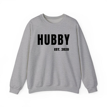Printify Sweatshirt Couple Hubby mit Datum