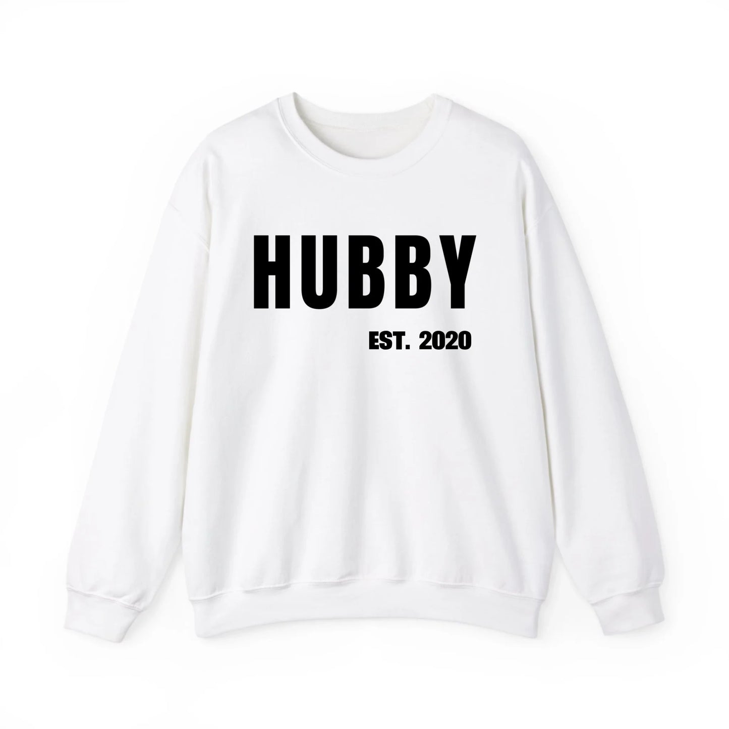 Printify Sweatshirt Couple Hubby mit Datum
