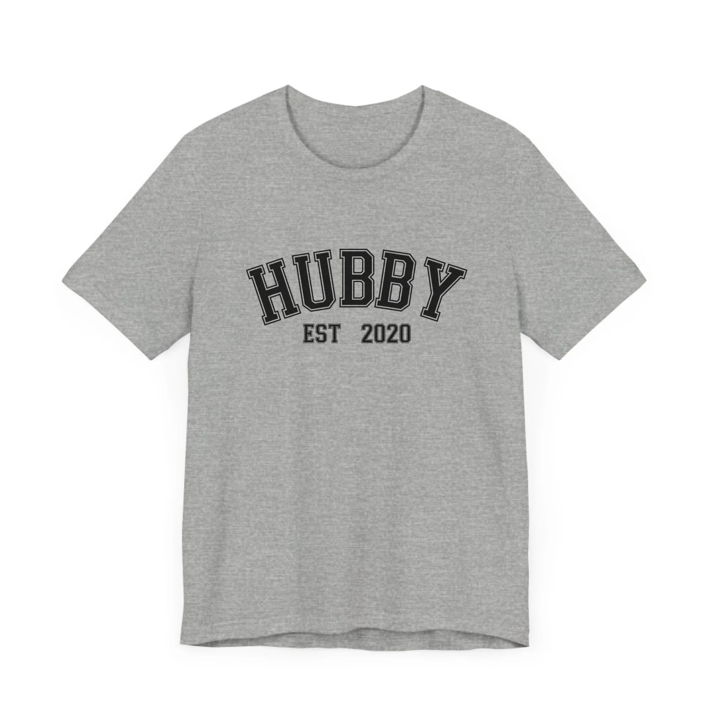 mamagibt Personalisierbarer Partner T-Shirt– Hubby mit Datum