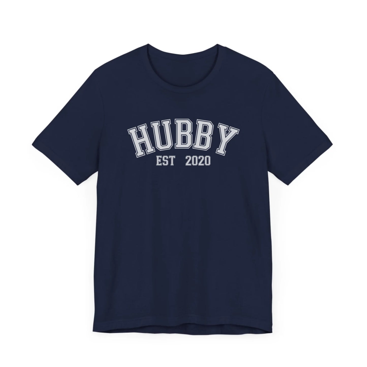 mamagibt Personalisierbarer Partner T-Shirt– Hubby mit Datum