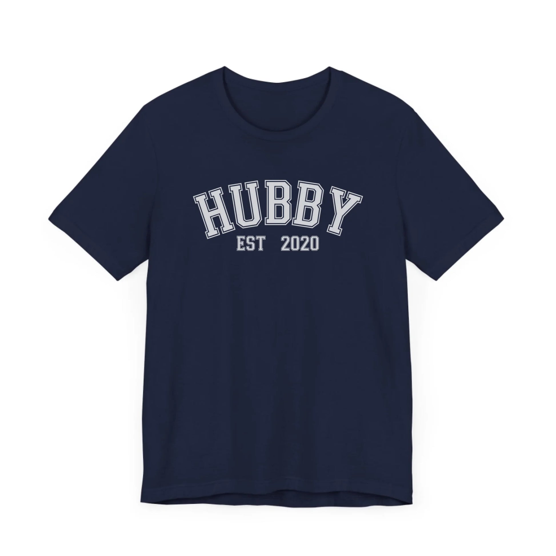 mamagibt Personalisierbarer Partner T-Shirt– Hubby mit Datum