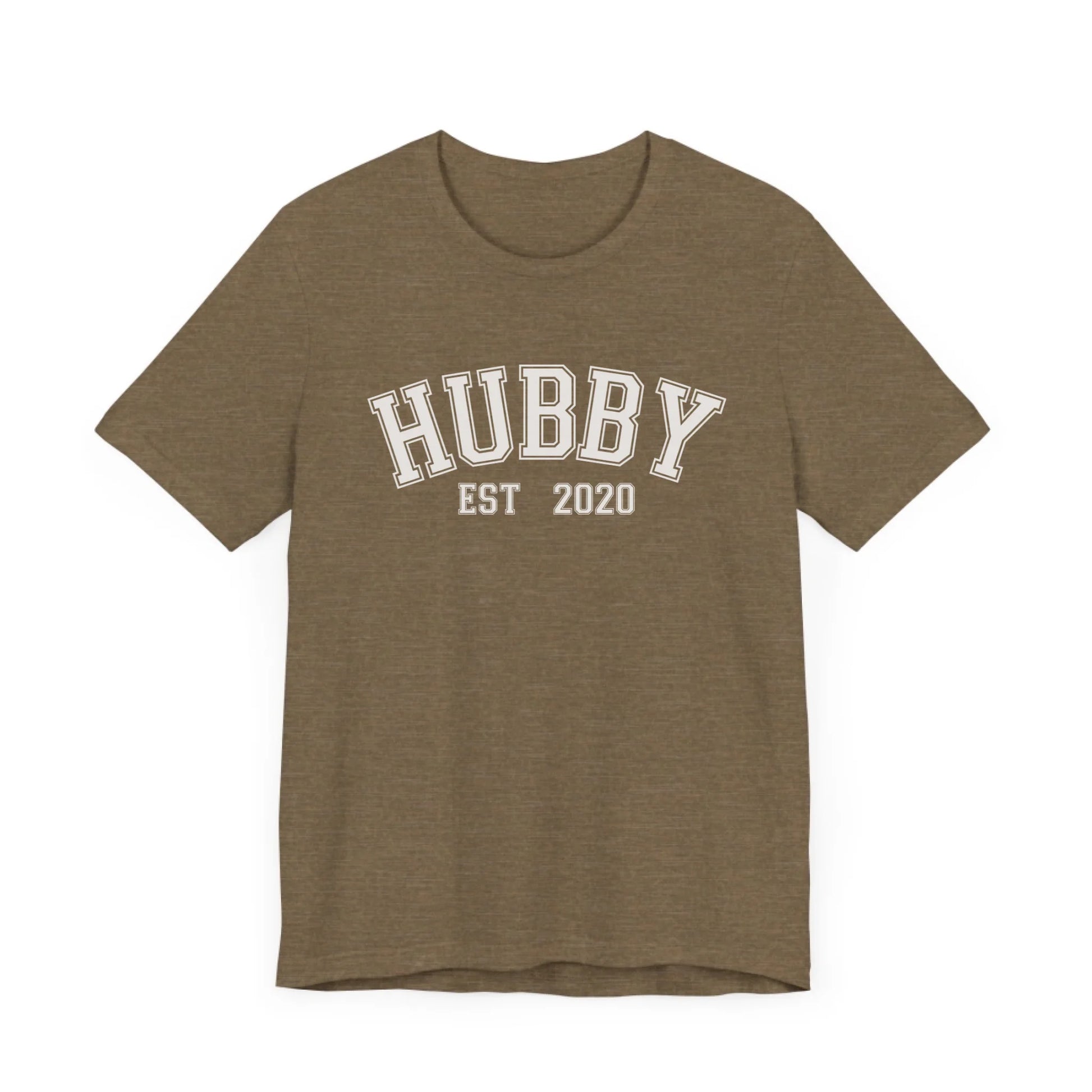 mamagibt Personalisierbarer Partner T-Shirt– Hubby mit Datum