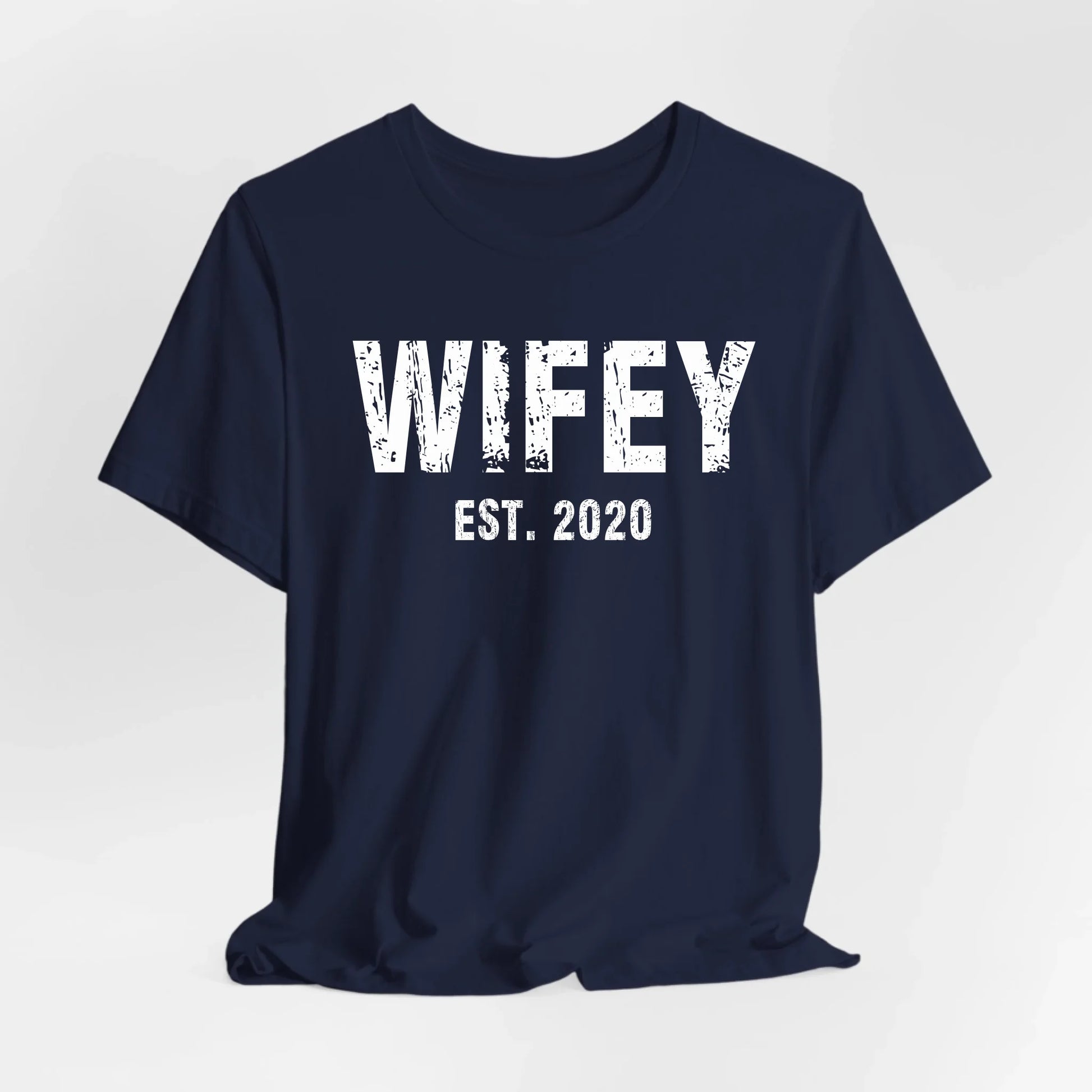 mamagibt Partner T-Shirt mit Datum personalisiert Wifey