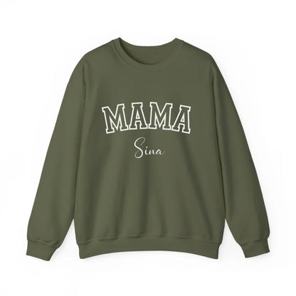 Printify Personalisierbares Mama Sweatshirt "Sport mit Namen"