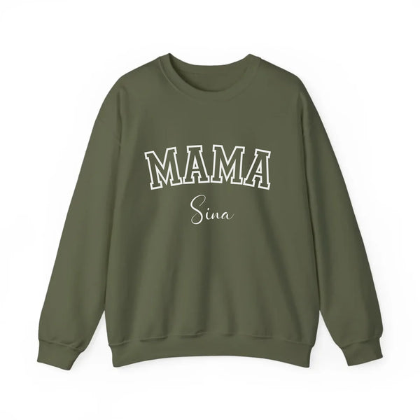 Personalisierbares Mama Sweatshirt "Sport mit Namen"