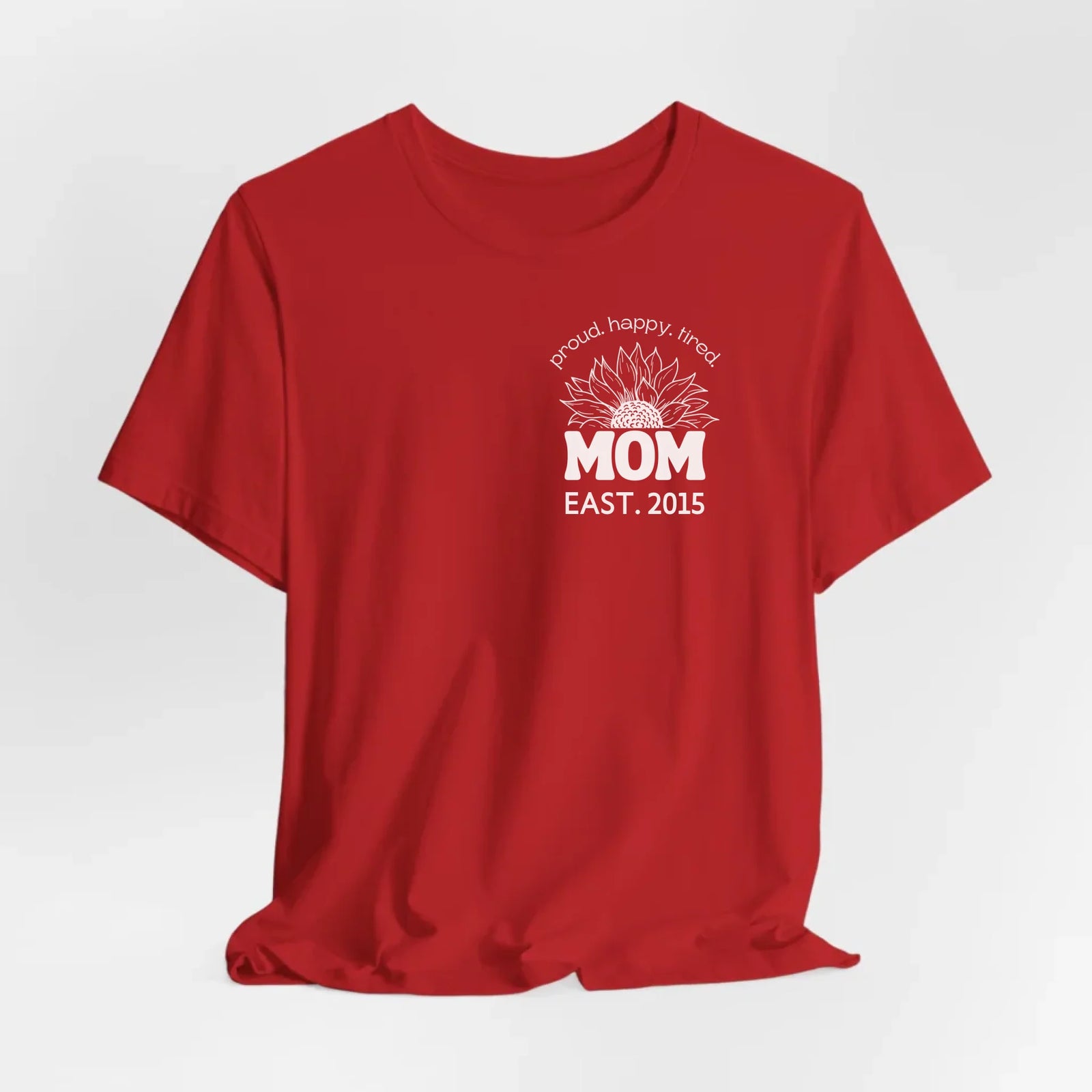 mamagibt Mama T-Shirt Sonnenblume mit Datum