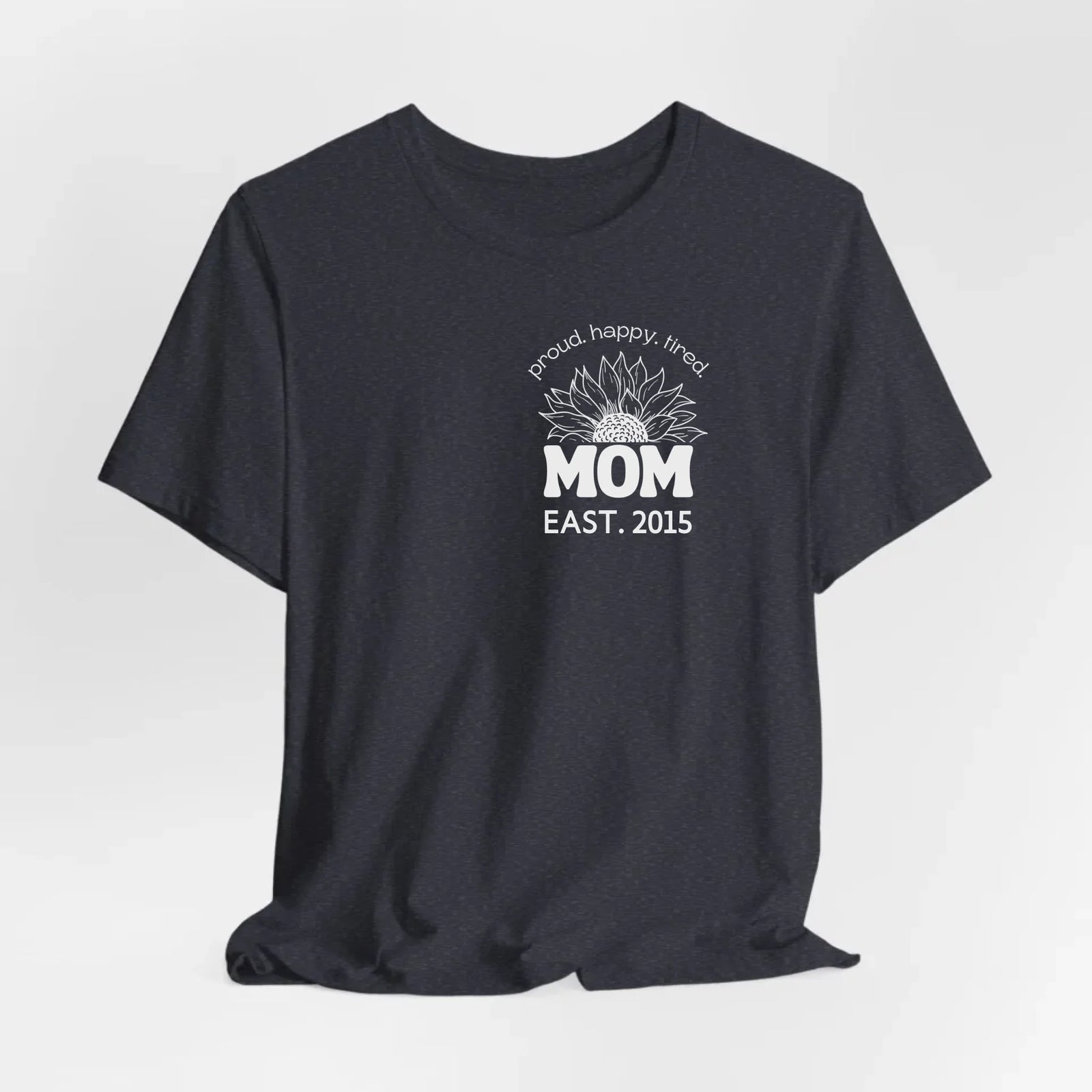 mamagibt Mama T-Shirt Sonnenblume mit Datum