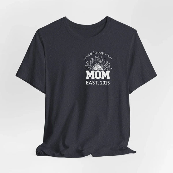Mama T-Shirt Sonnenblume mit Datum