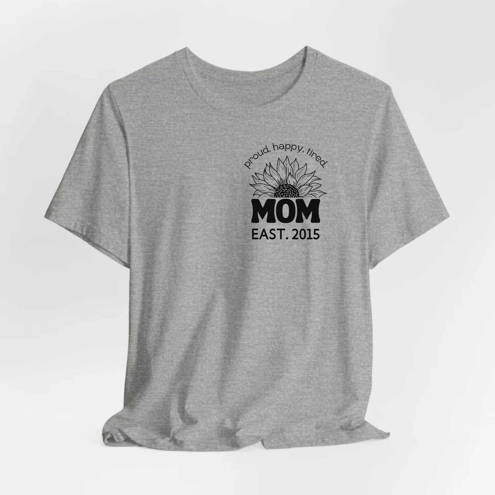 mamagibt Mama T-Shirt Sonnenblume mit Datum