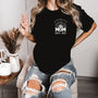 mamagibt Mama T-Shirt Sonnenblume mit Datum Mama T-Shirt Sonnenblume Black