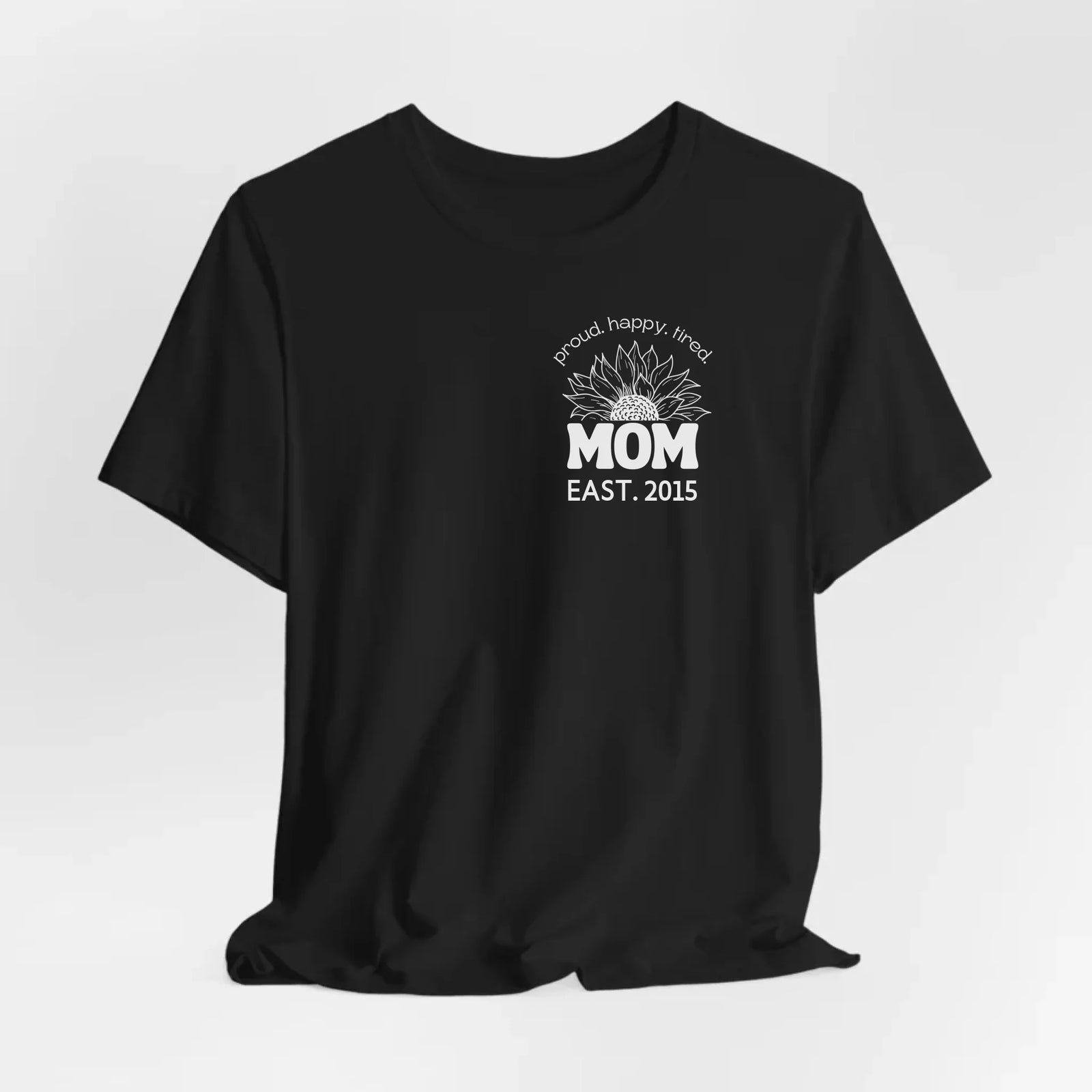 mamagibt Mama T-Shirt Sonnenblume mit Datum