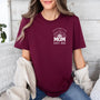 mamagibt Mama T-Shirt Sonnenblume mit Datum Mama T-Shirt Sonnenblume Maroon