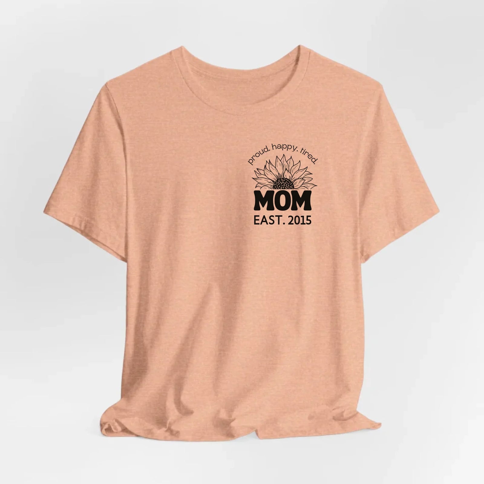 mamagibt Mama T-Shirt Sonnenblume mit Datum