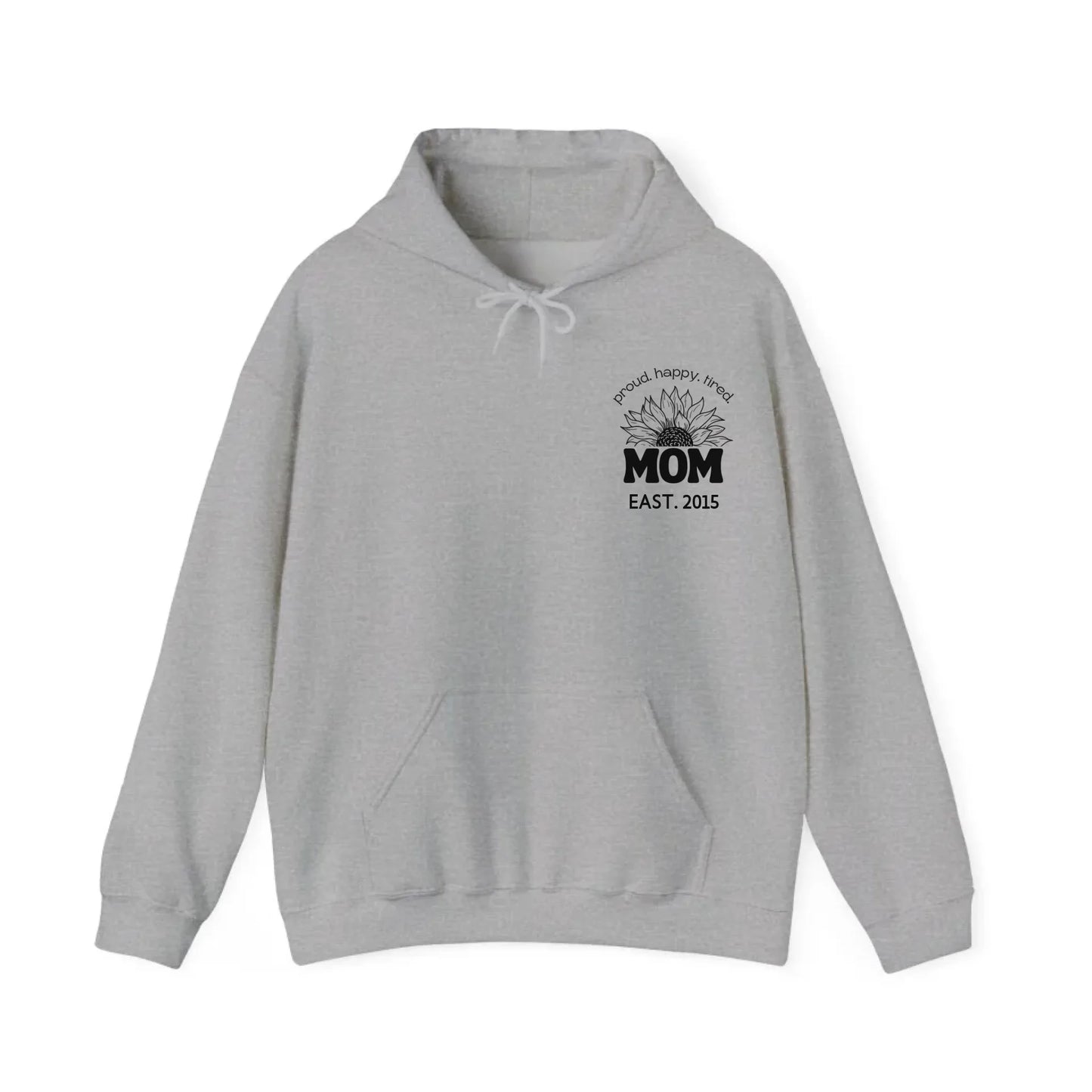mamagibt Hoodie Mama Sonnenblume mit Datum