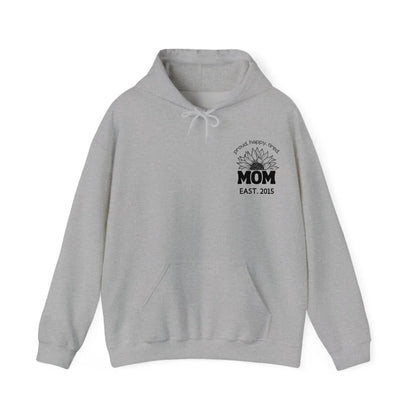 mamagibt Hoodie Mama Sonnenblume mit Datum