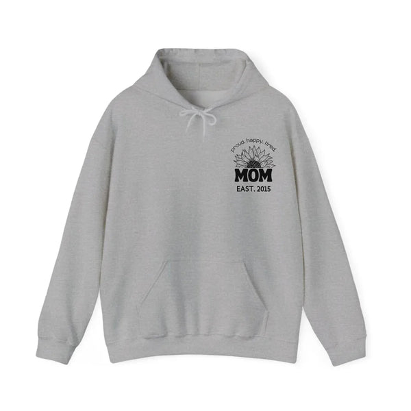 Hoodie Mama Sonnenblume mit Datum