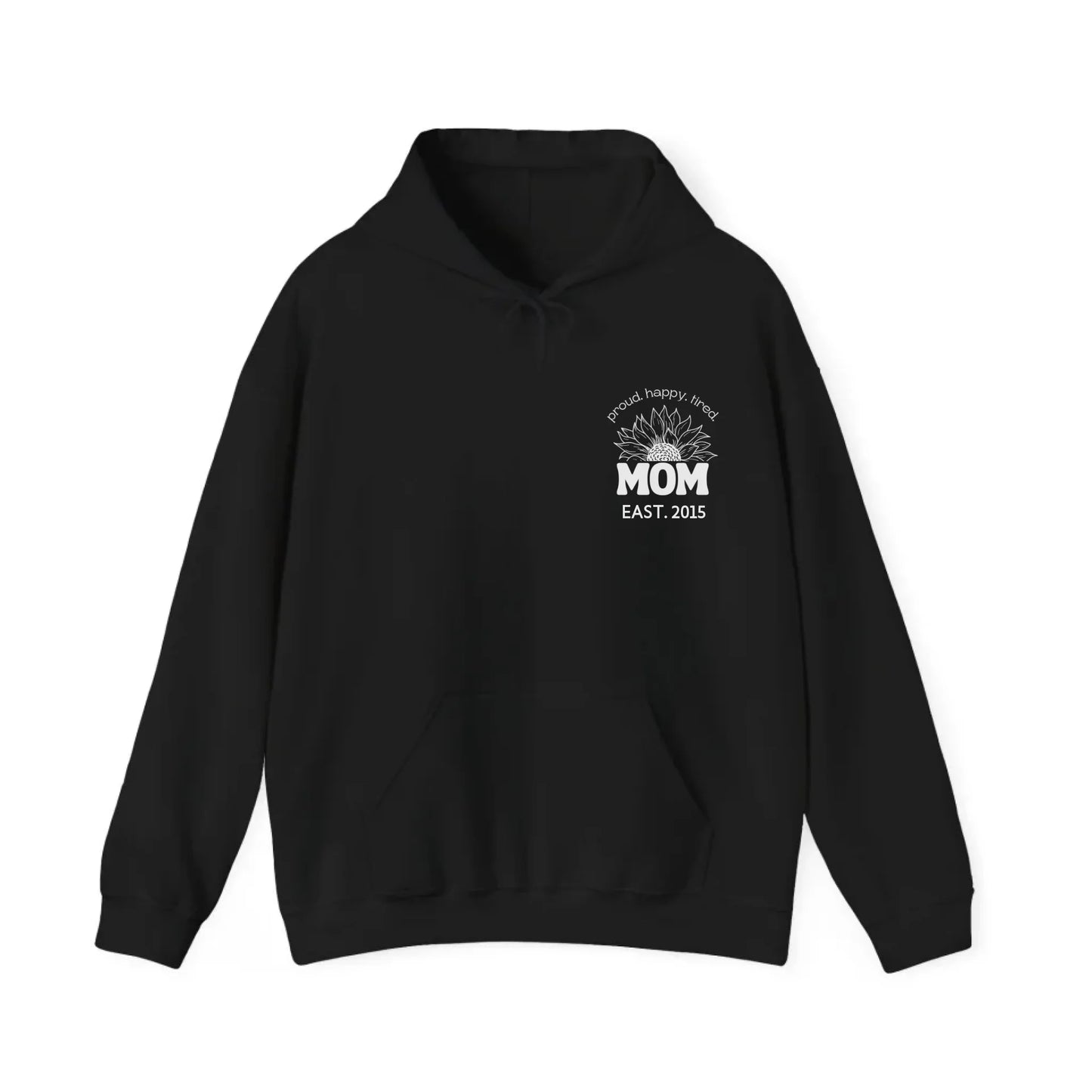 mamagibt Hoodie Mama Sonnenblume mit Datum