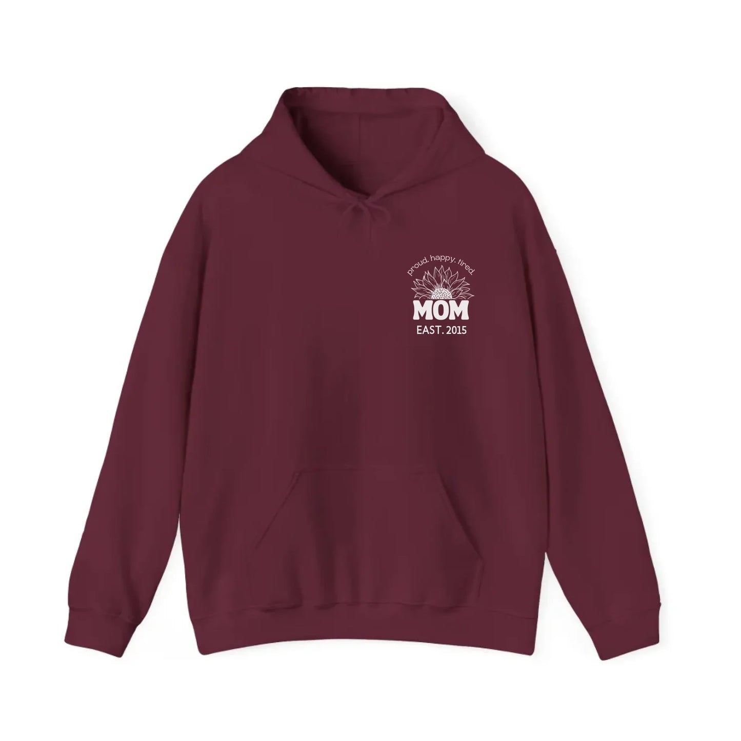mamagibt Hoodie Mama Sonnenblume mit Datum