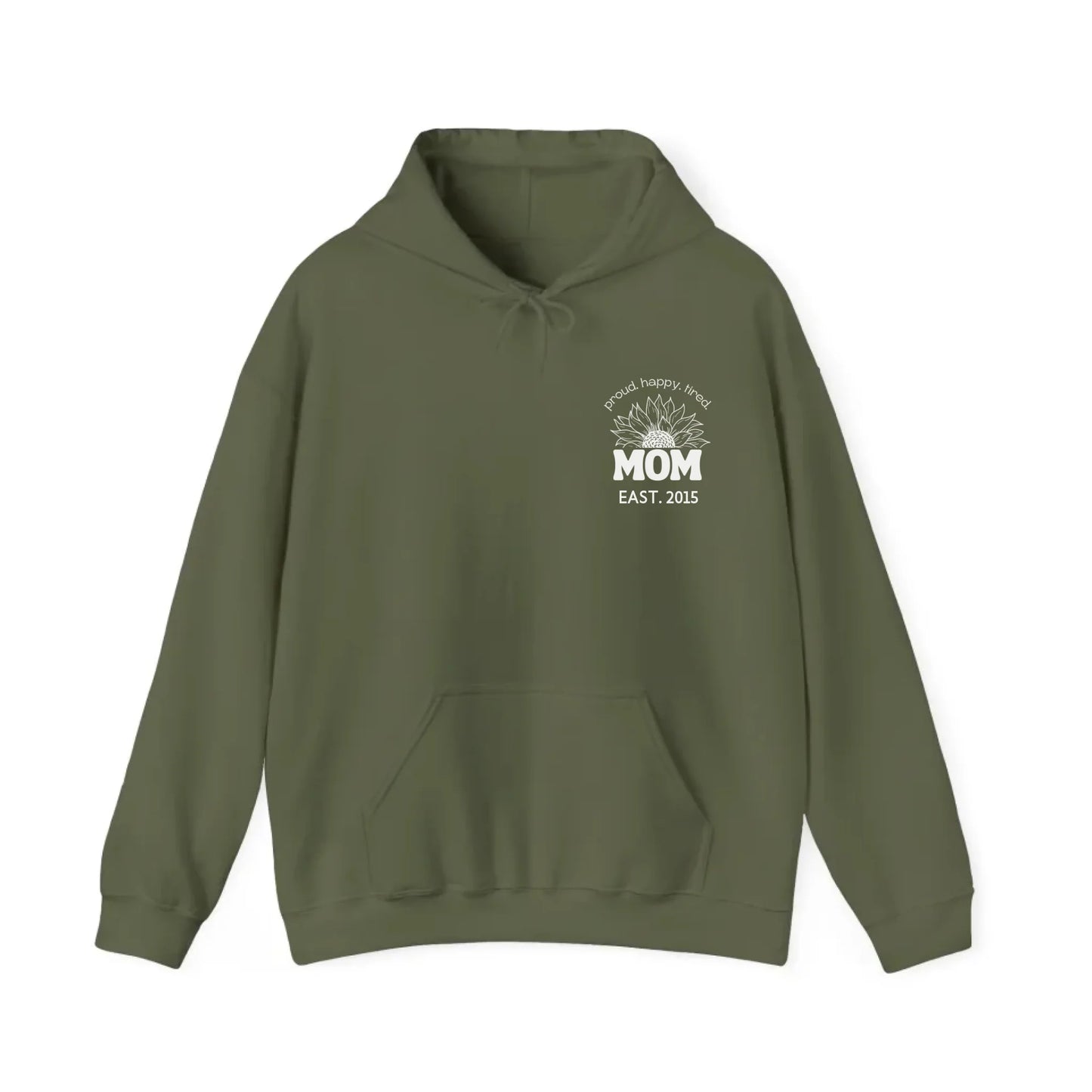 mamagibt Hoodie Mama Sonnenblume mit Datum